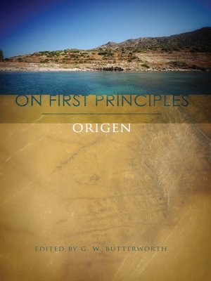 cover image of On First Principles